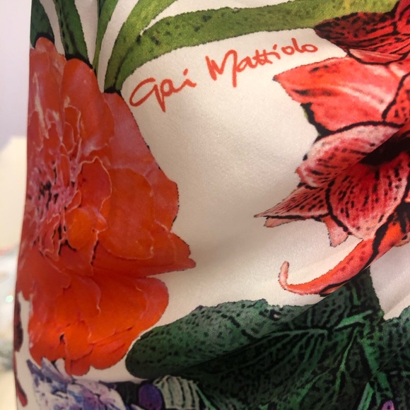 Gai Mattiolo open back Silk dress size 8, Small - Picture 4 of 8